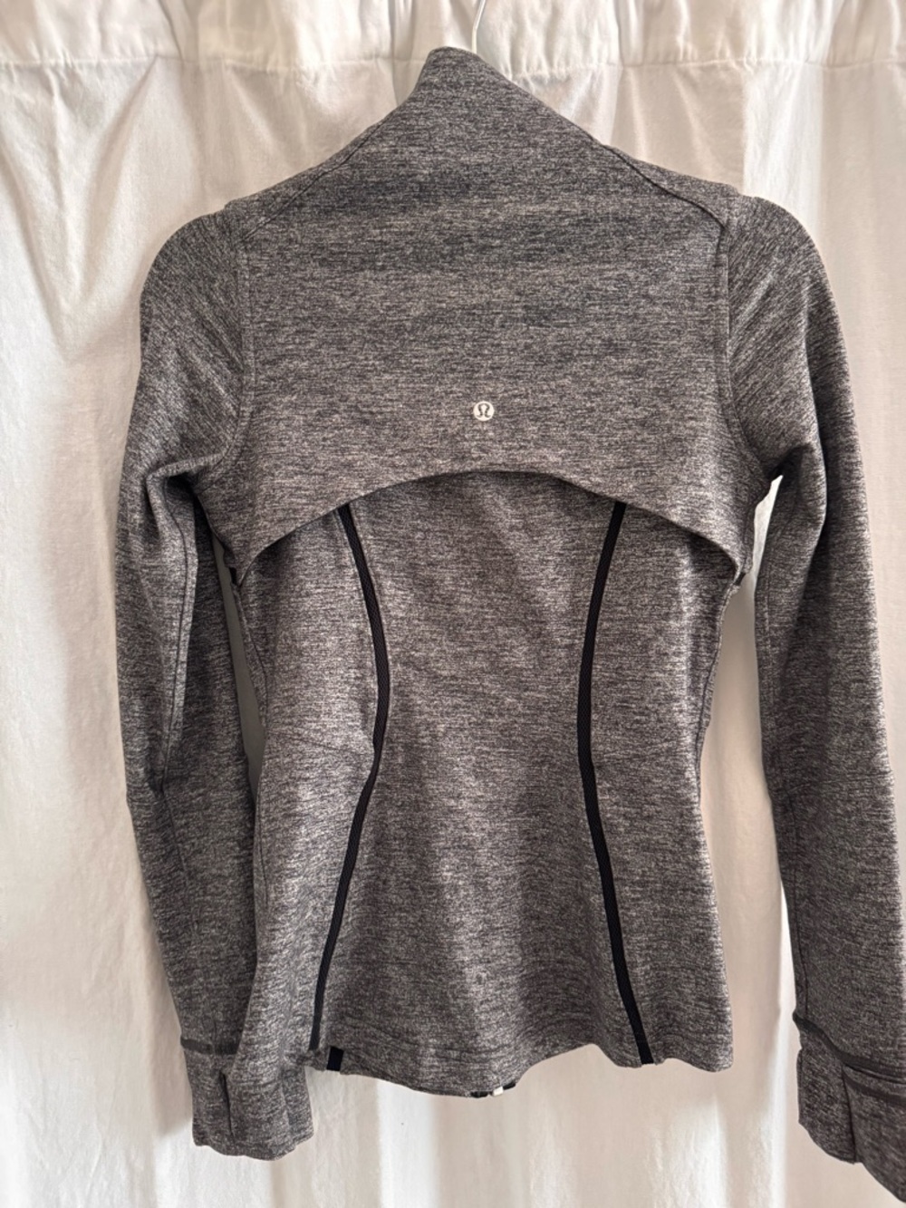 Lululemon Women’s Gray Zip-Front Athletic Jacket - 4 - Picture 2 of 4